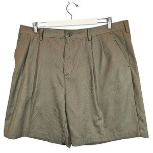 Croft & Barrow Mens 38 Pleated Front Khaki Dress Shorts office vacation casual